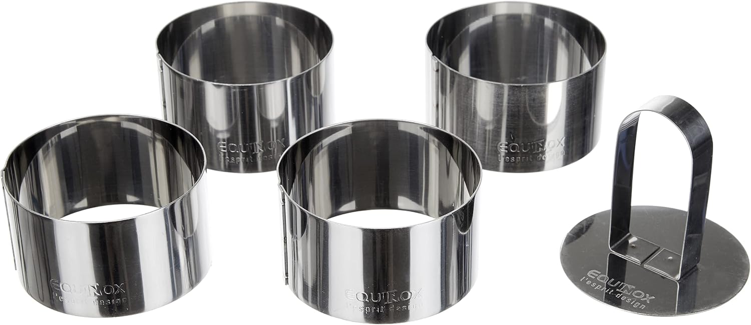 Ausstechformen – 4er-set – Edelstahl – Durchmesser 8 Cm – Für Profis Und Hobbyköche