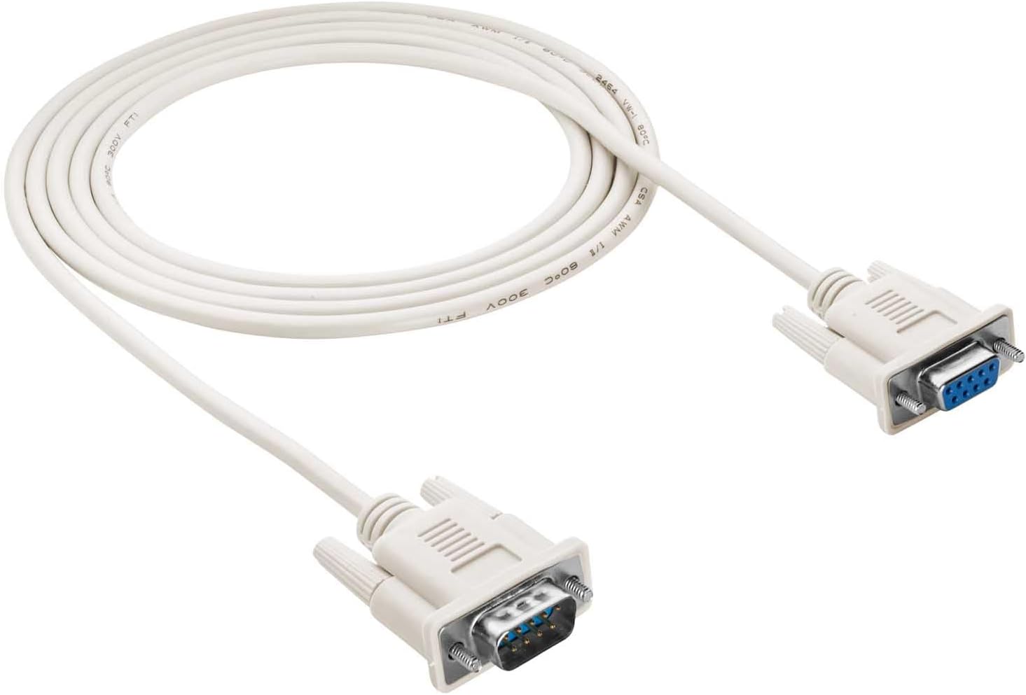 Rs-232-kabel – 1 Stück – Db9-stecker Auf -buchse – 2 M Verlängerung – Für Computer
