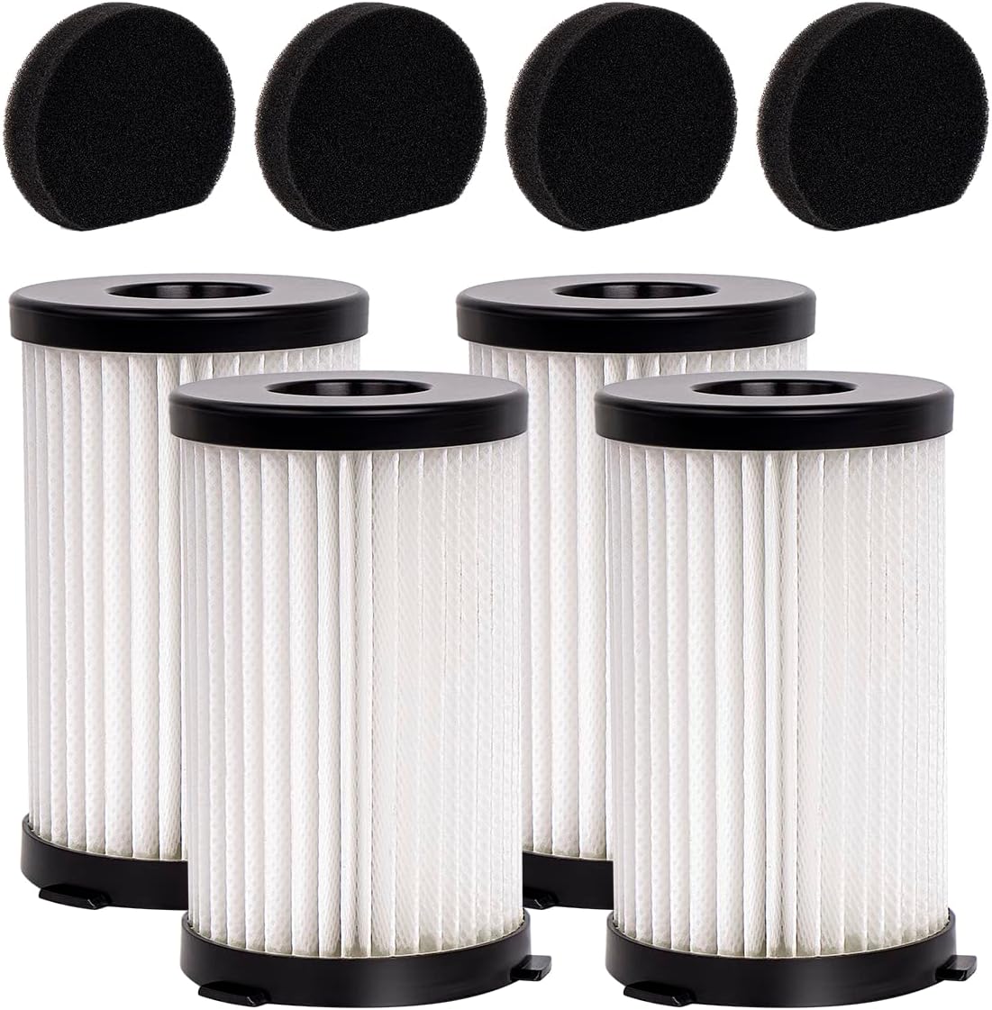 Hepa-filter Und Schwamm – 8-teilig – Kompatibel Mit D600 Und V600 – Waschbar Und Langlebig – Für Stielstaubsauger
