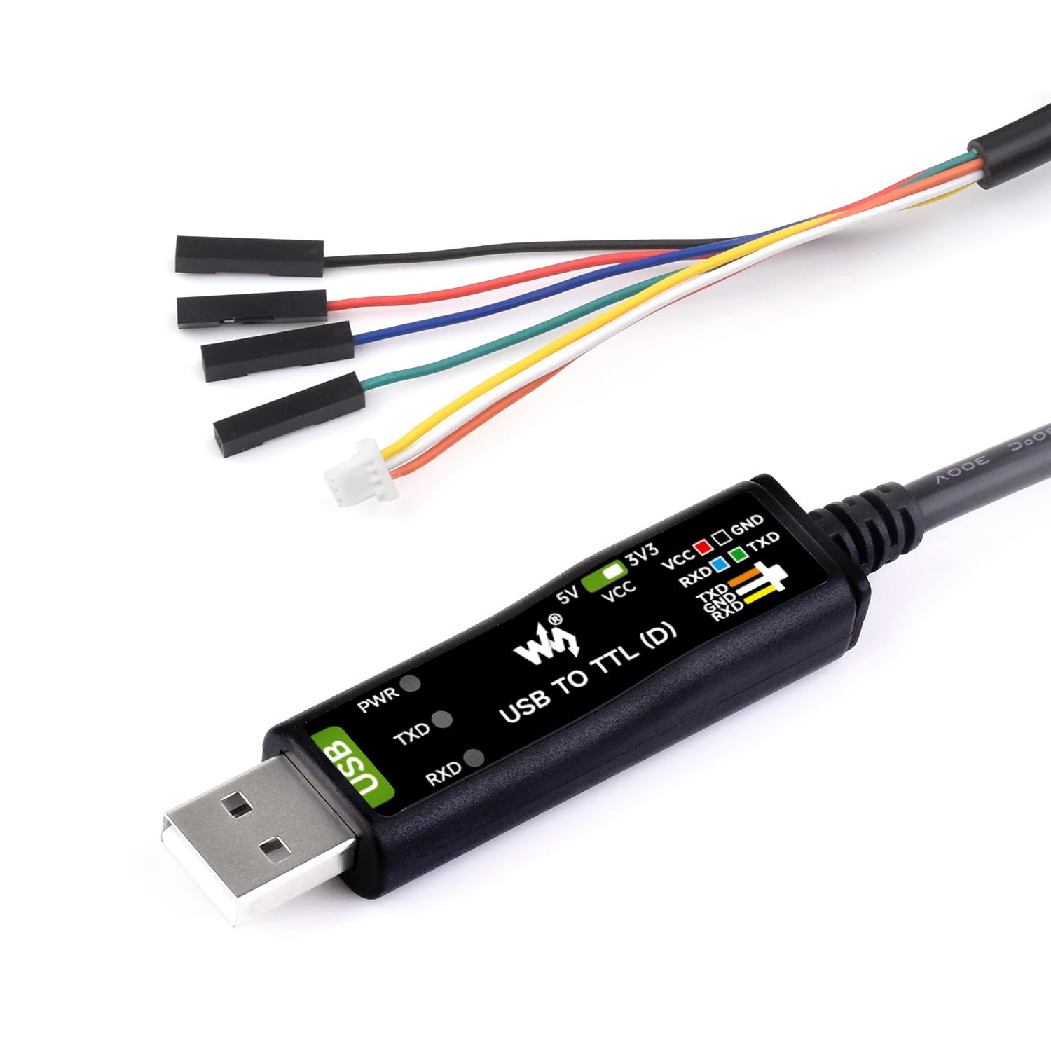 Industrielles Usb-zu-ttl-kabel – 1 Stück – Ft232rnl-chip – 3,3 V/5 V Umschaltspannung – Für Raspberry Pi 5 Und Serielles Debugging