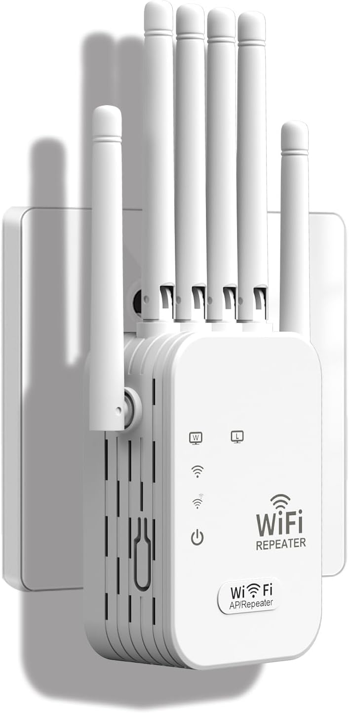 1200-mbit/s-wlan-repeater – 6 Antennen – 2 Ethernet-anschlüsse – Ap-router-modus – Heimbüro