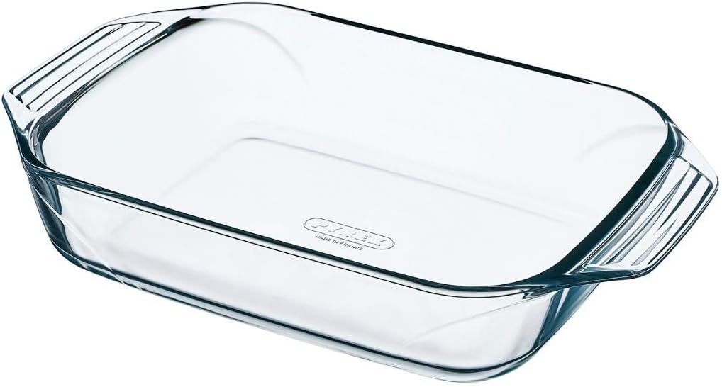 Rechteckige Auflaufform – 1 Stück – Borosilikatglas – Temperaturbeständig – Ideal Für Familienessen Und Aufläufe – 31 X 20 Cm