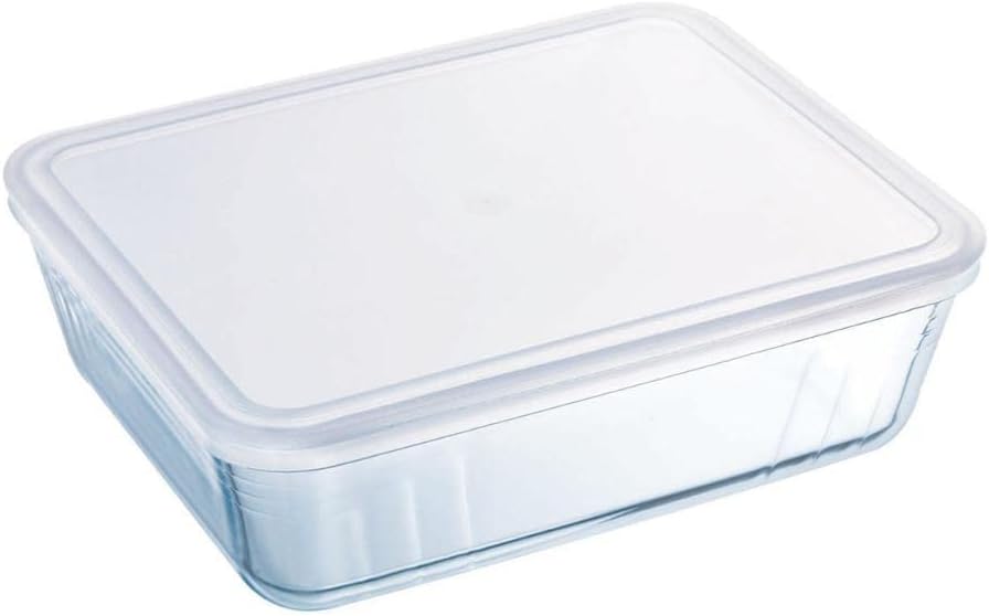 Rechteckige Glasform – 1 Stück – Borosilikatglas – Ofen- Und Gefriergeeignet – Für Den Täglichen Gebrauch – 27 X 22 Cm, Mehrfarbig