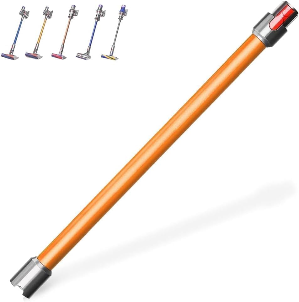 Teleskoprohr – 1-teilig – Aluminium Und Abs – Schnellverschluss – Für Dyson V7, V8, V10, V11, V15 – 72 Cm, Orange