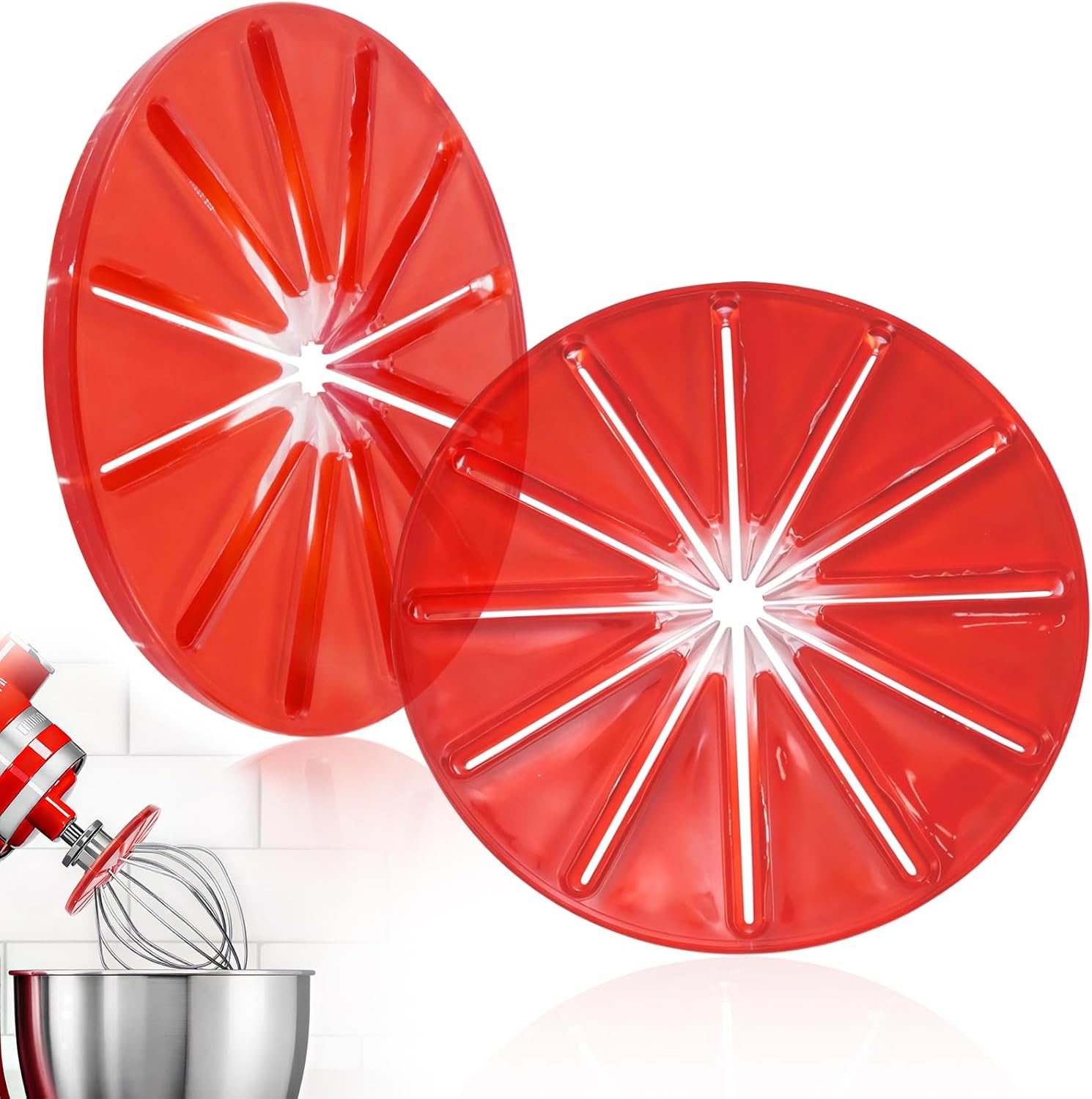Spritzschutzdeckel – 2 Stück – Abs Und Tpr – Für 6-draht-standmixer