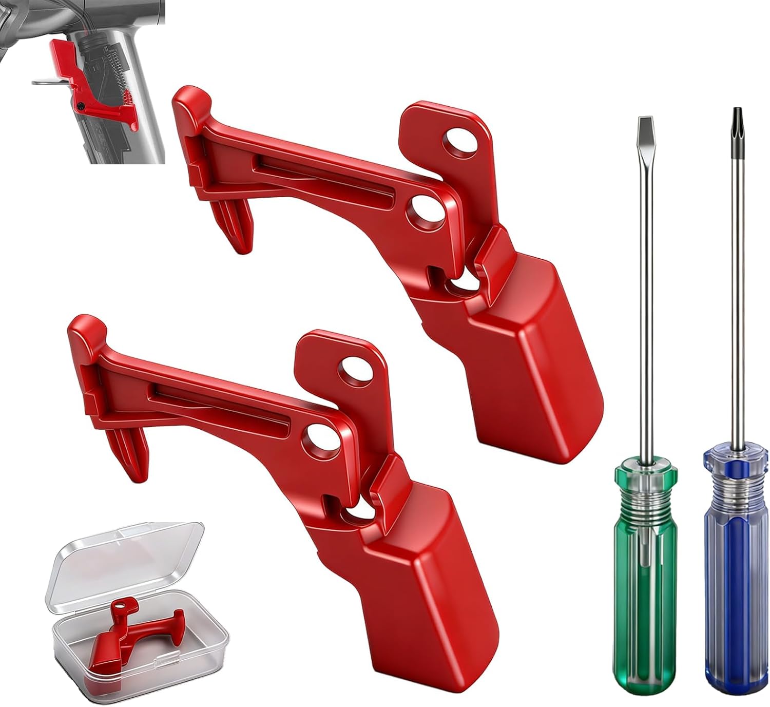 Auslöseschalter – 2 Stück – Pc-kunststoff – Für Dyson V10, V11, Sv12, Sv14 – Inkl. Werkzeug