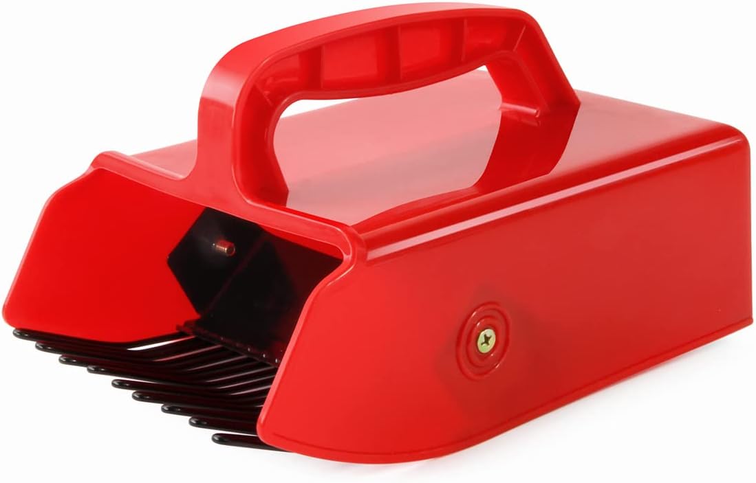 Beerenpflücker – 1 Stück – Kunststoff Und Metall – Schnelle Ernte – Blaubeeren Und Brombeeren – 22,5 Cm Rot