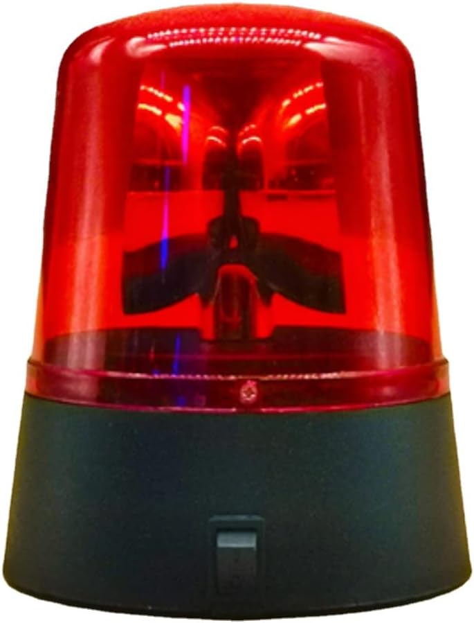Rotierende Led-notleuchte – 1 Stück – Kunststoff – 360°-disco-effekt – Party Und Dekoration – Rot