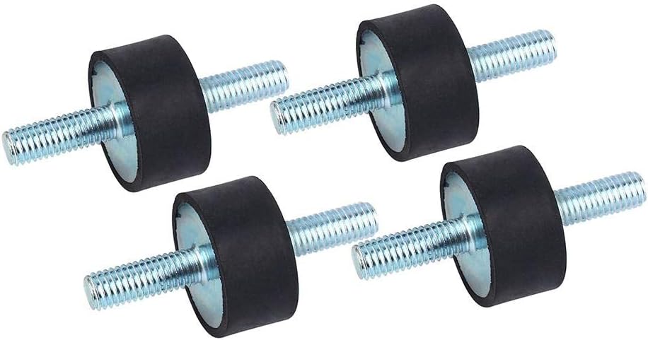 Antivibrationshalterung – 4 Stück – Gummi Und Metall – M8-gewinde – Für Kompressor Und Pumpe – 30 X 15 Mm