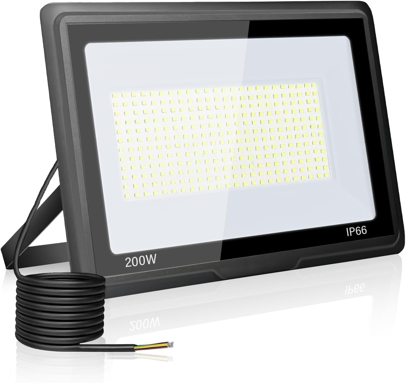 200-w-led-außenstrahler – 1 Stück – Aluminium – 20.000 Lm, Schutzart Ip66 – Garten-/garagenbeleuchtung – Kaltweiß
