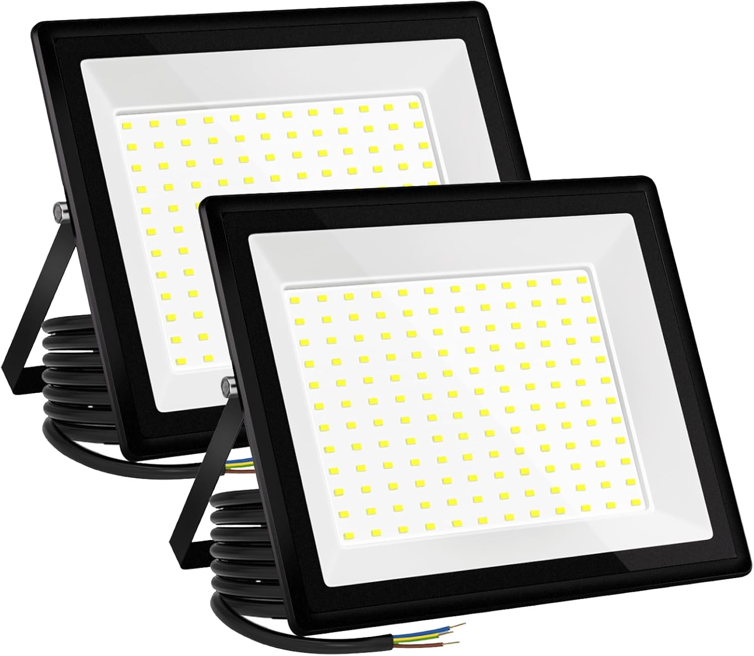 150-w-led-außenstrahler – 2er-pack – Aluminium, Schutzart Ip66 – 16500 Lm, Tageslichtweiß – Beleuchtung Für Garten, Garage Und Lagerhalle