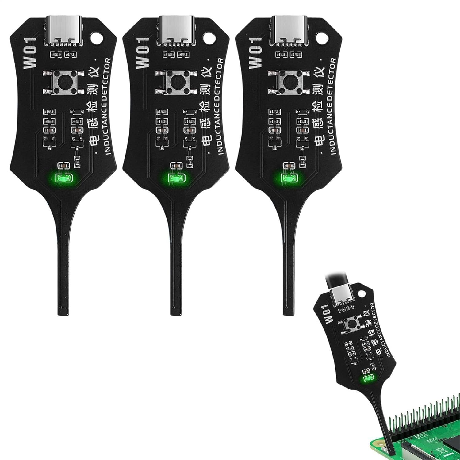 Spulentester – 3er-pack – Elektronische Bauteile – Induktionsprüfung – Motherboard Und Auto – 7,5 X 2,7 Cm