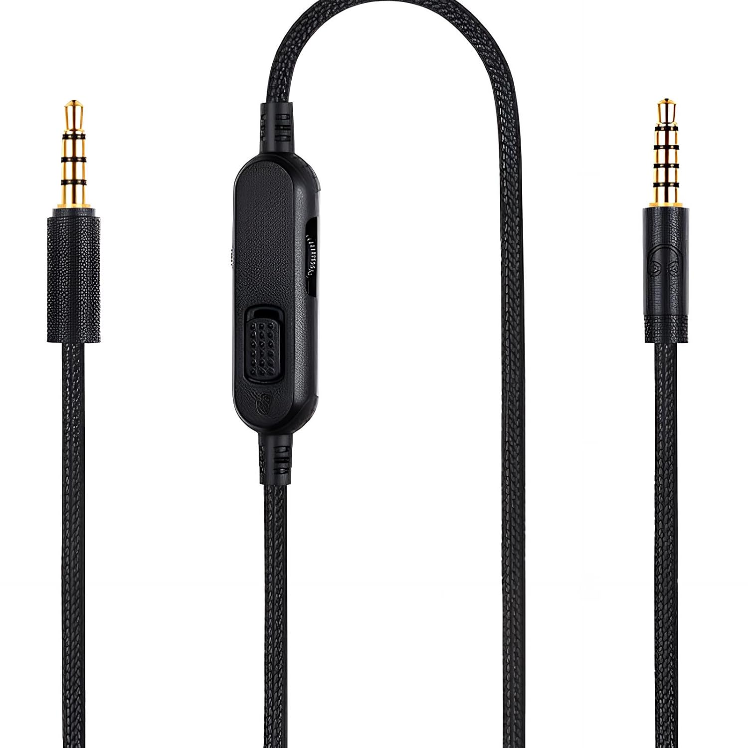 Audiokabel – 2 M – Geflochtenes Nylon – Lautstärke- Und Stummschaltungsregelung – Logitech G Pro X G433 G233 Headset – Schwarz
