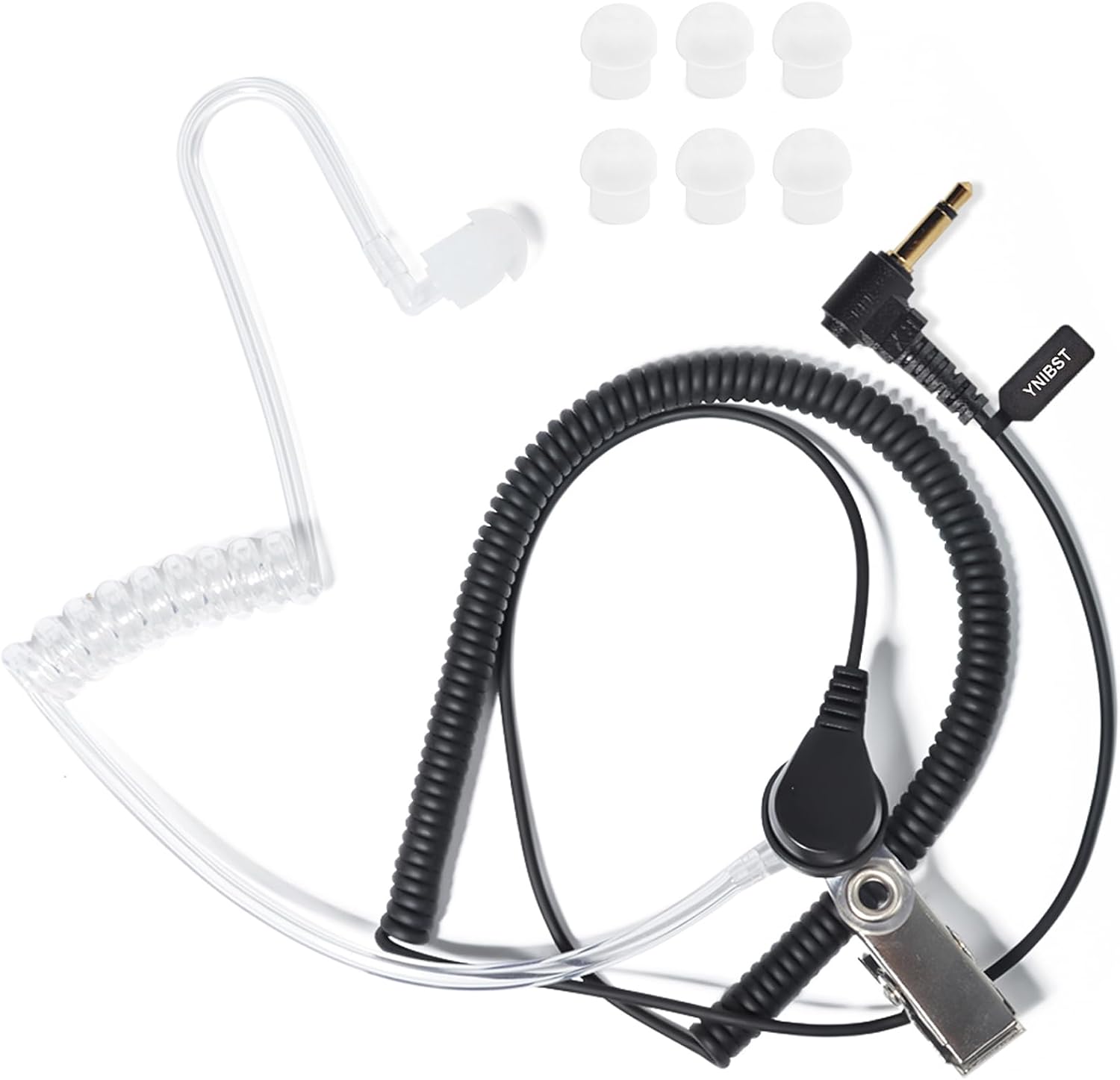 Akustischer Mono-ohrhörer – 1 Stück – Spiraldesign – 3,5-mm-klinkenstecker – Für Motorola-, Kenwood- Und Baofeng-funkgeräte