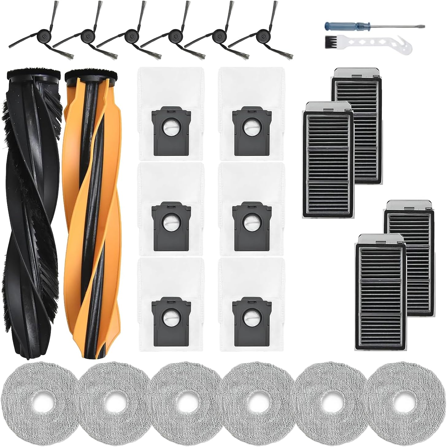 Dreame X50 L50 L40s 26-teiliges Ersatzteilset - Bürsten, Beutel, Tücher, Filter