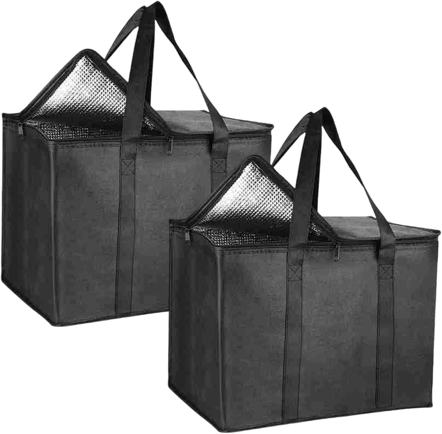 Pellet-aufbewahrungsbeutel – 2 Stück – Vliesstoff – Wasserdicht Mit Griff – Für Grill Und Camping – Schwarz, 41 X 33 X 26 Cm