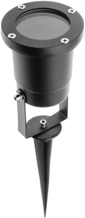 Gartenleuchte – 1 Stück – Schwarzes Metall – Ip67 Ik10 – Außenbeleuchtung Für Wege Und Terrassen – Gu10