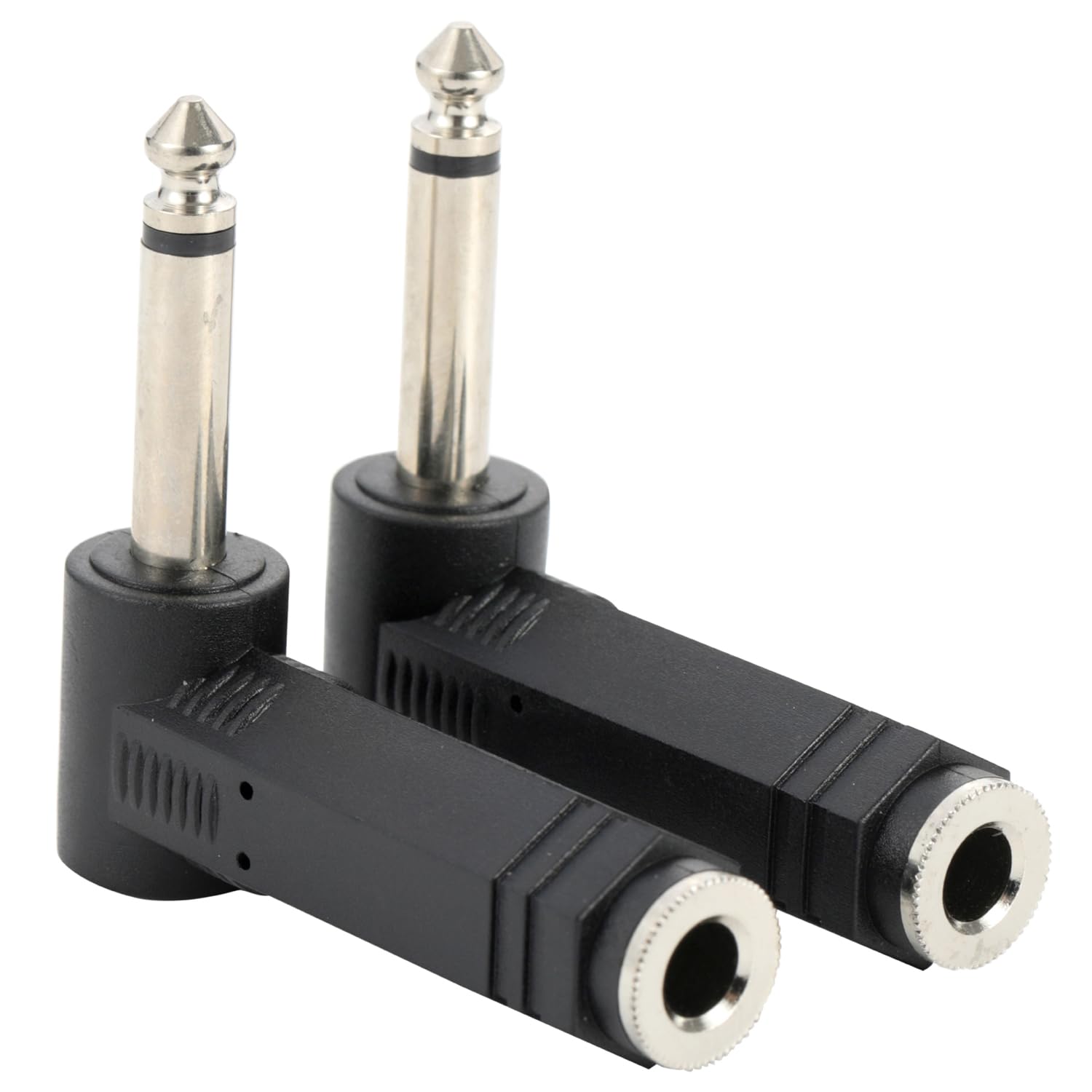 Audioadapter – 2 Stück – Metall – 90°-winkel – Gitarrenverstärker – 6,35 Mm