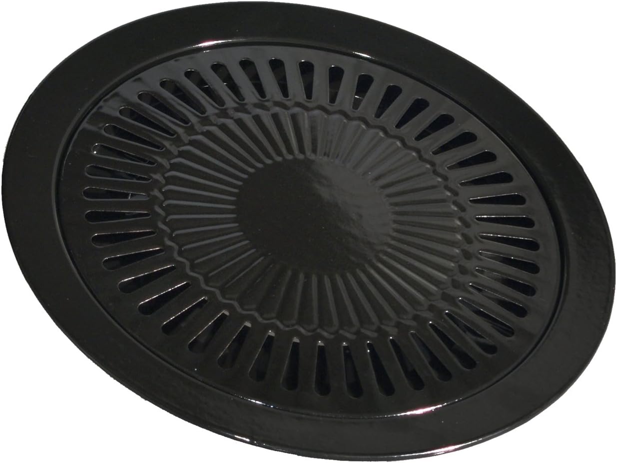 Grillplatte – 1 Stück – Antihaftbeschichtetes Metall – Zum Grillen Von Fleisch Und Gemüse – Für Camping-gaskocher – 32 Cm