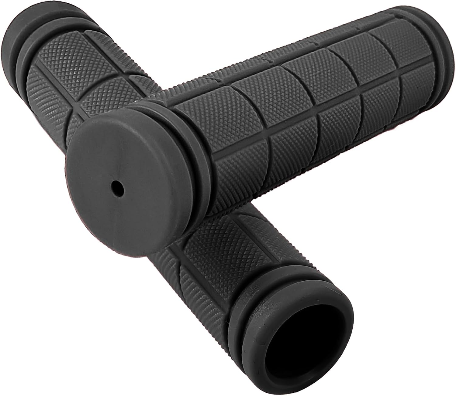 Fahrradgriffe – 2er-set – Gummi – Rutschfest – Mountainbike/scooter – 22 Mm, Schwarz