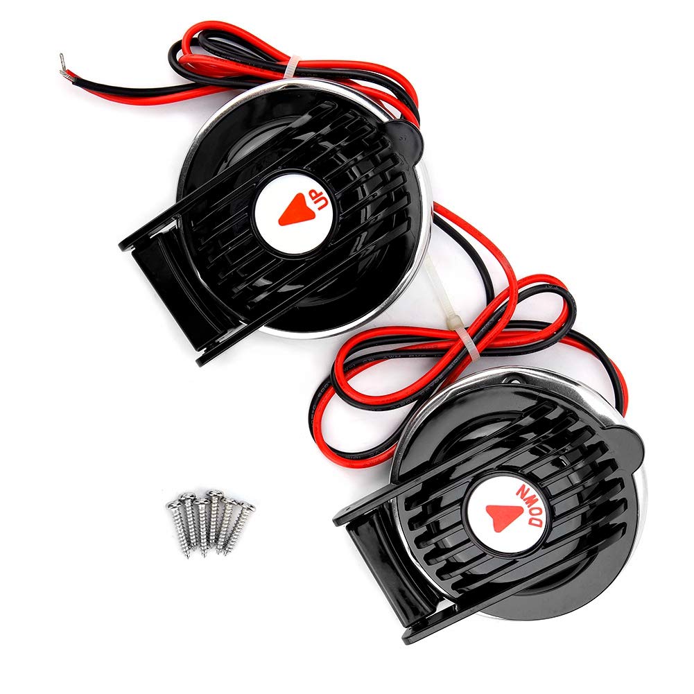 Fußschalter Für Ankerwinde – 2er-set – Schwarzes Abs – 12v/24v Freisprechfunktion – Für Bootfahren Und Angeln – 7,6 Cm Durchmesser
