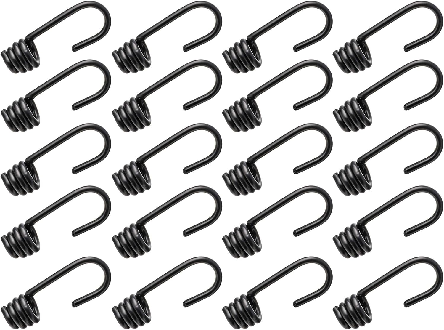 20er-pack Spannhaken – Kunststoffbeschichteter Stahl – Sichere Befestigung Von 8-mm-seilen – Für Planen Und Seile – Länge 6,5 Cm