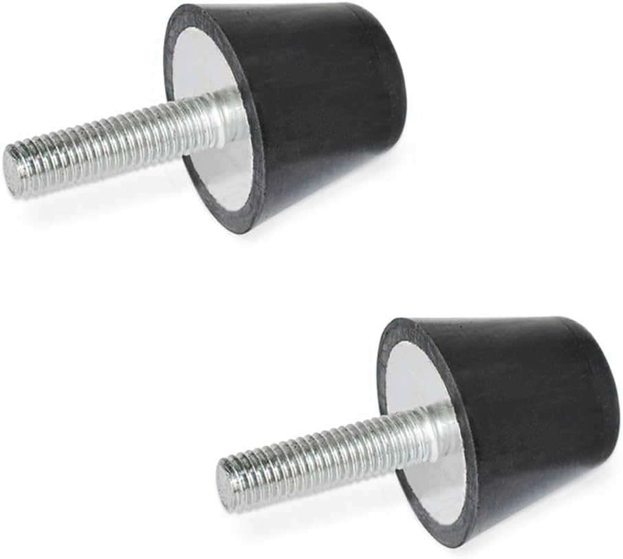 M8-schraubanschlag – 2er-pack – Stahl Und Nbr-gummi – Schwingungsdämpfer – Für Industriemaschinen – Schwarz, D 32 Mm, L 30 Mm