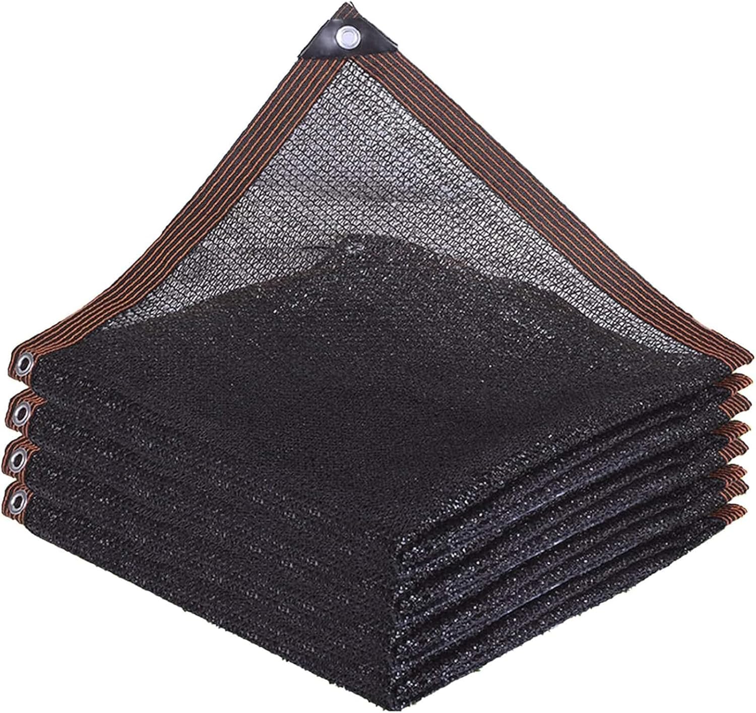Schwarzes Schattierungsnetz 40 % – 1 Stück – 4-faden-netzgewebe – Atmungsaktiver Sonnenschutz – Für Gewächshaus, Garten, Pergola – Mit Ösen 2 X 2 M
