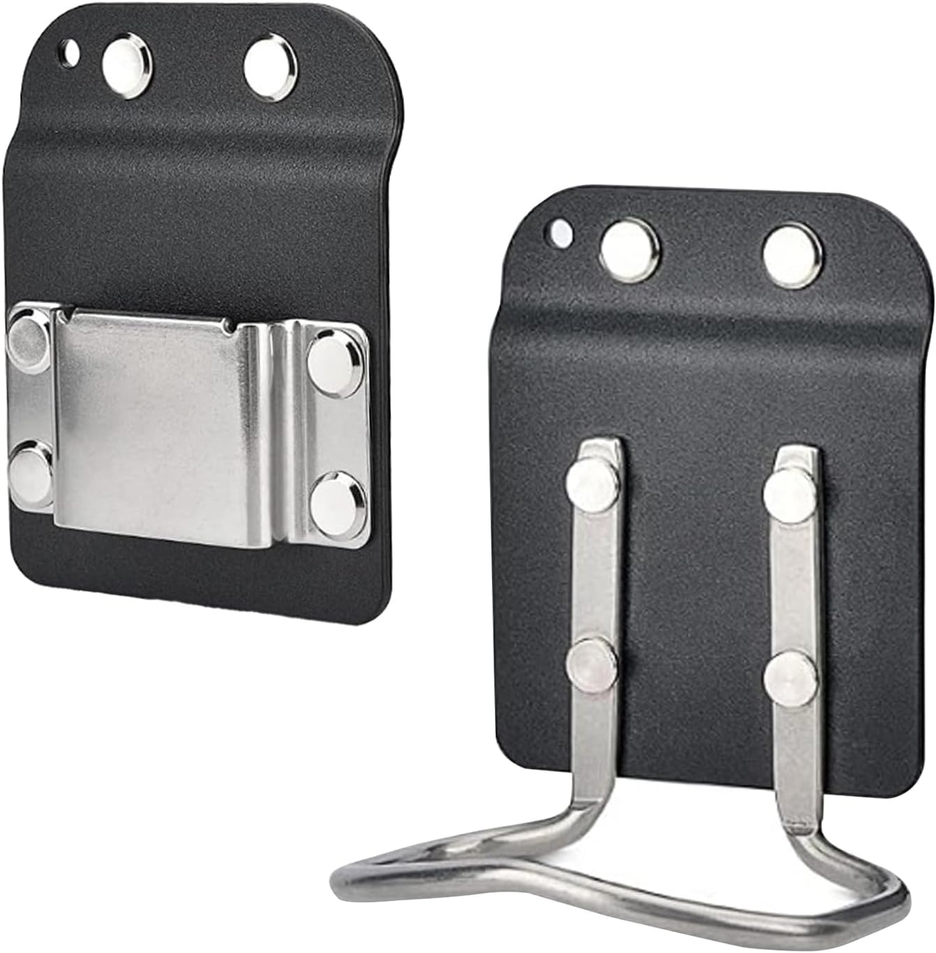 Gürtelhammerhalter – 1 Stück – Edelstahl Und Nylon – Sichere Werkzeugbefestigung – Für Handwerker Und Heimwerker – Universell Schwarz
