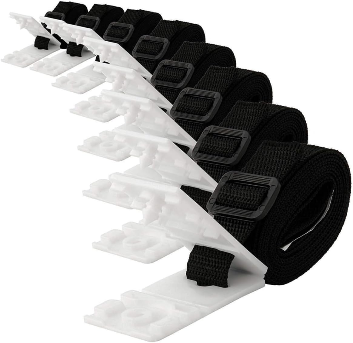 Wickelgurt-set – 1 Set – Robustes Kunststoff – Befestigung Für Solarabdeckungen – Für Eingelassene Pools – Schwarz, 170 Cm