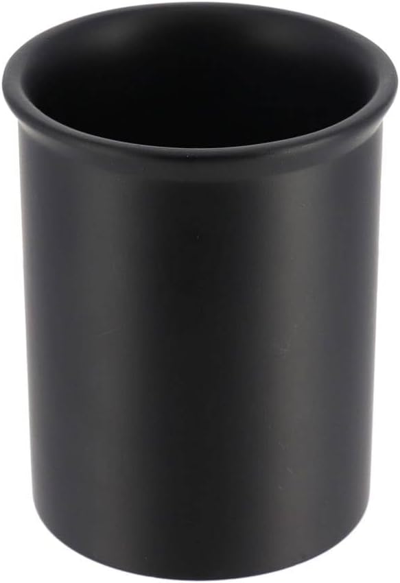 Schwarzer Polyresin-becher – 4er-set – Modernes Design – Stoßfest – Für Den Innen- Und Außenbereich Geeignet – 12 Cm