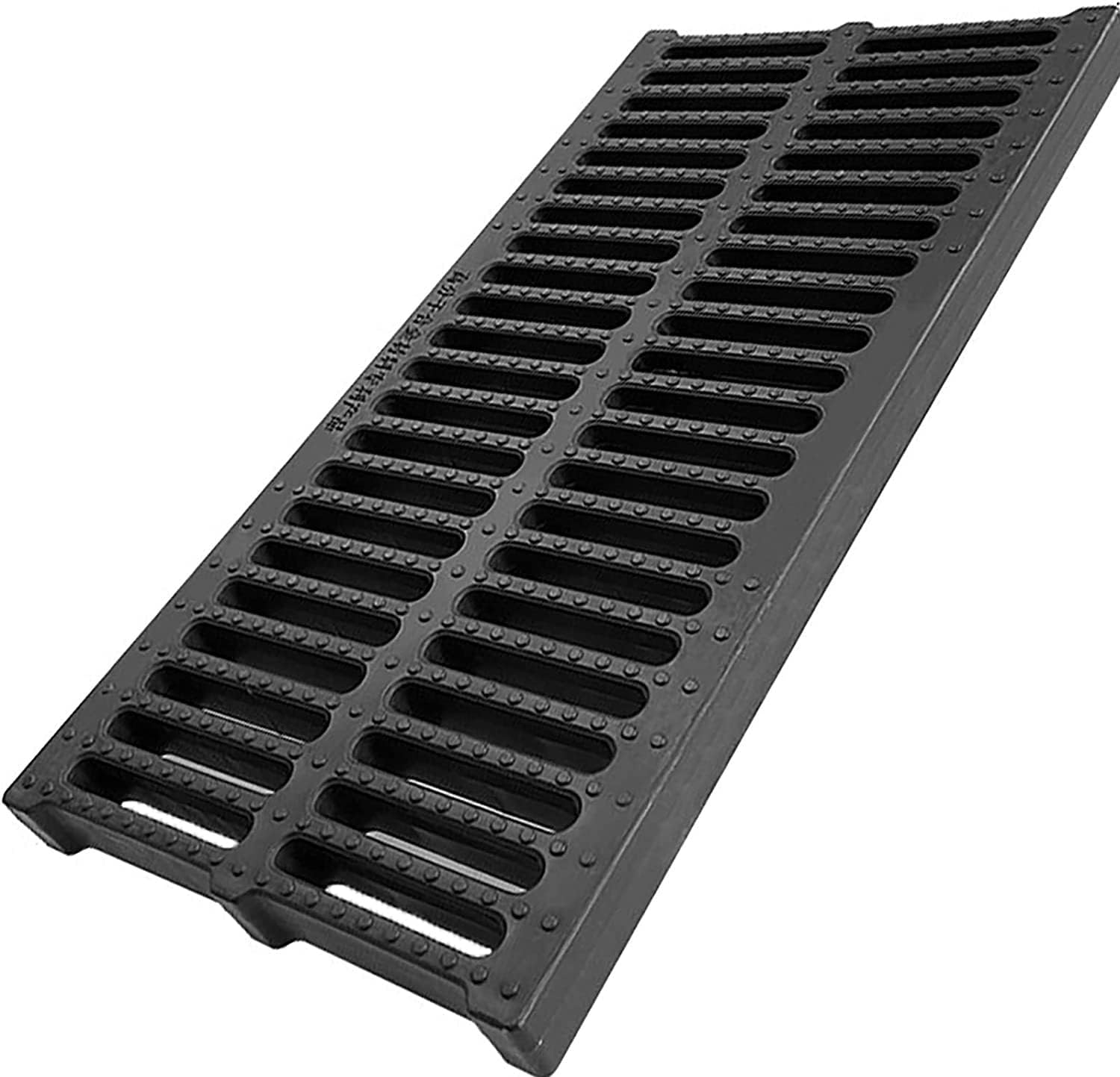 Ablaufgitter – 1 Stück – Verbundharz – Korrosionsbeständig Und Selbstschneidend – Garten, Terrasse, Garage – 50 X 20 X 2 Cm, Schwarz