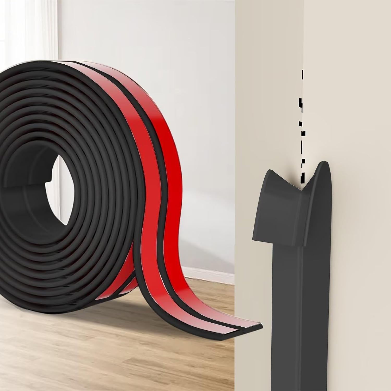 Selbstklebender Eckenschutz – 1 Stück – Weiches Schwarzes Tpe – Eckenschutz Für Wände – Diy Küche/wohnzimmer – 2 Cm X 4 M