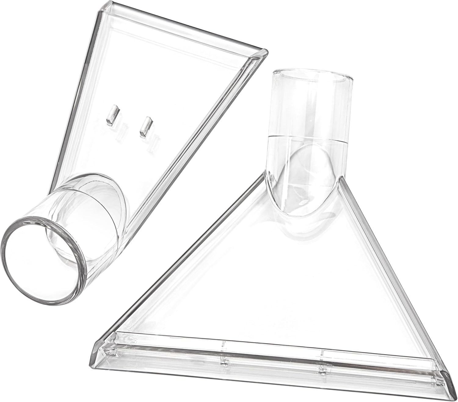 38-mm-extraktionsdüse – 2er-pack – Transparenter Kunststoff – Tiefenreinigung – Teppich, Sofa, Auto – 19 Cm