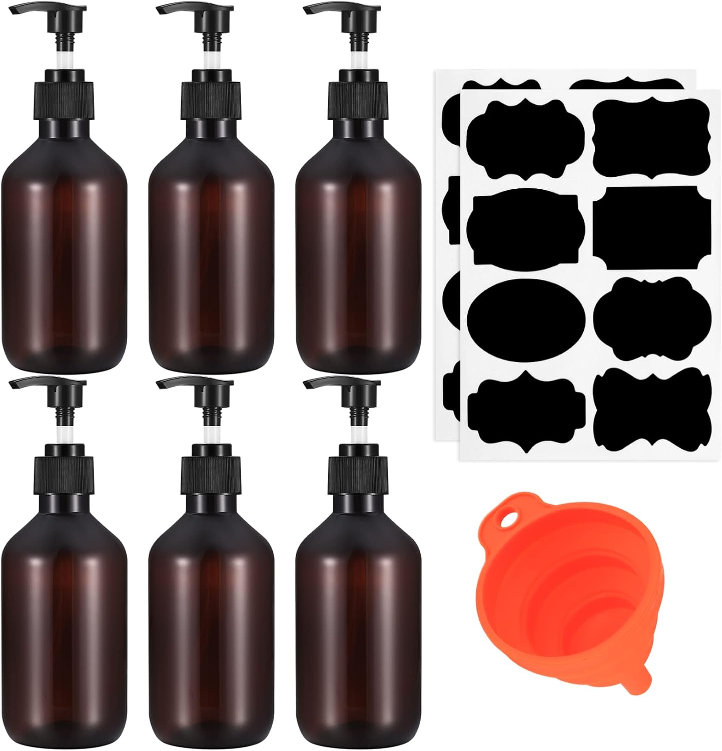 6 Seifenspender (300 Ml) – Transparentes Pet – Hygienisch Und Nachfüllbar – Ideal Für Bad, Küche Und Reisen – 6er-pack