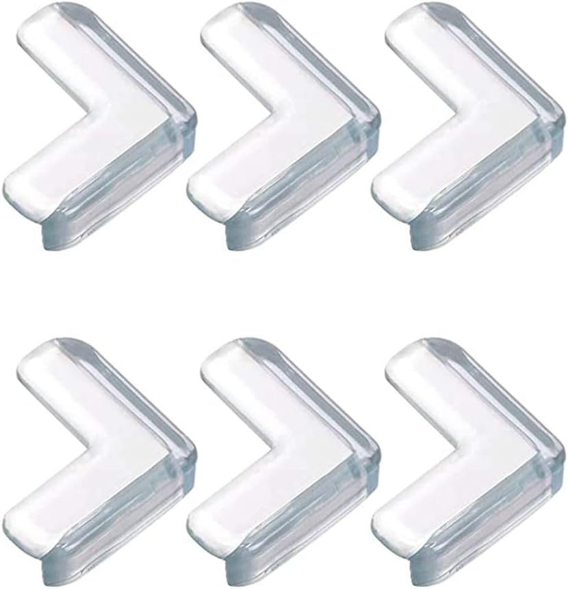 Eckenschoner Für Babytische – 6 Stück – Weiches, Transparentes Silikon – Schutz Vor Scharfen Ecken – Für Zuhause, Kinderzimmer Und Büro – 40 X 40 X 15 Mm