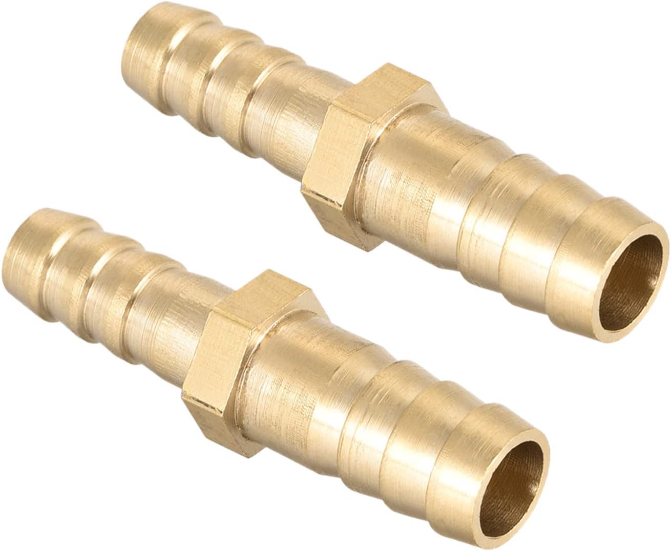 Reduzierstück Aus Messing, Gerade, 2er-pack – Übergang 10 Mm Auf 8 Mm – Langlebige, Leckagefreie Verbindung – Für Industrie- Und Haushaltsleitungen – Goldfarben