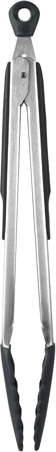 Küchenzange – 1 Stück – Edelstahl Und Silikon – Verriegelbar Und Hitzebeständig Bis 315 °c – Zum Kochen Und Braten – 30,5 Cm