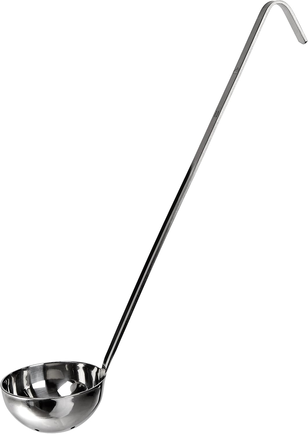 Perforierte Schöpfkelle – 1 Stück – Edelstahl – Durchmesser 8 Cm – Für Profi- Und Hobbyküche – Silber