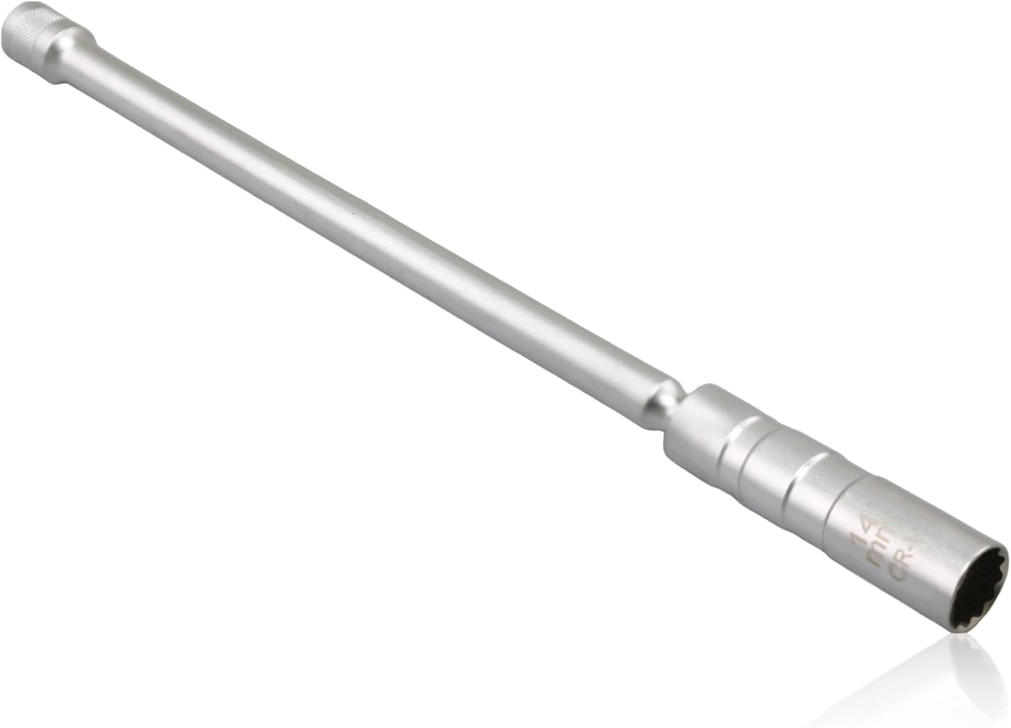 14-mm-zündkerzensteckschlüssel – 1 Stück – Chrom-vanadium-stahl – Integrierter Magnet – Auto-/motorradmotor – Silber