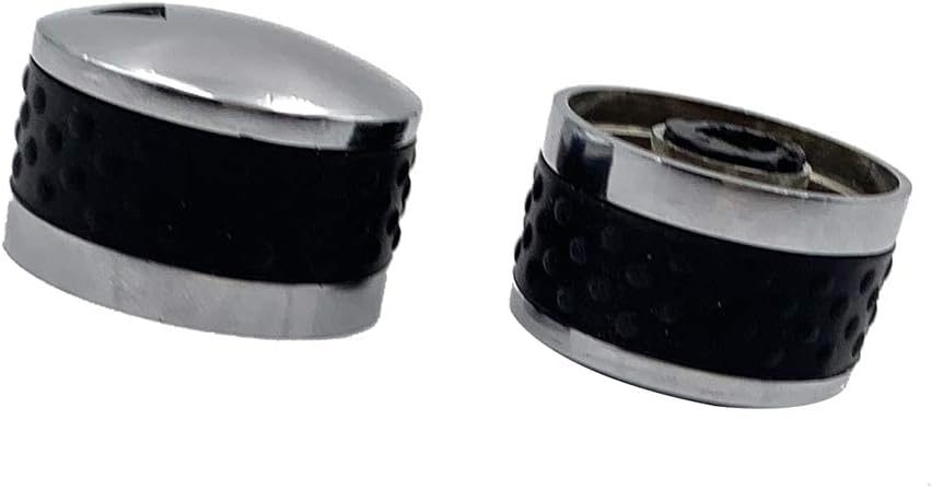 Bedienknopf – 2er-pack – Zinklegierung – 8 Mm D-schaft – Für Grill Und Herd – Silber