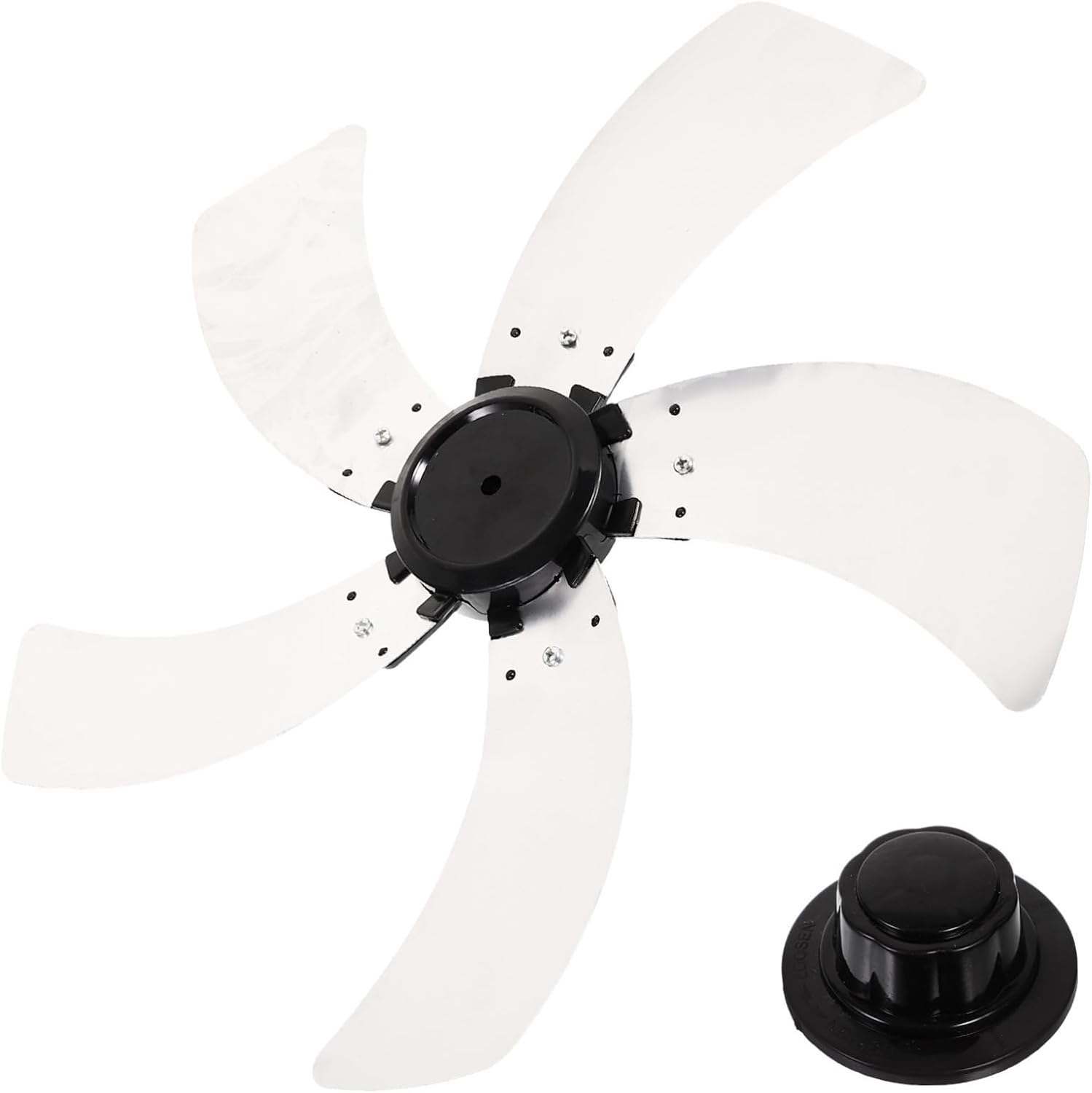 Ventilatorflügel – 5 Stück – Aluminiumlegierung – Doppellagig, Geräuscharm – Für Tisch- Und Standventilatoren – Silber