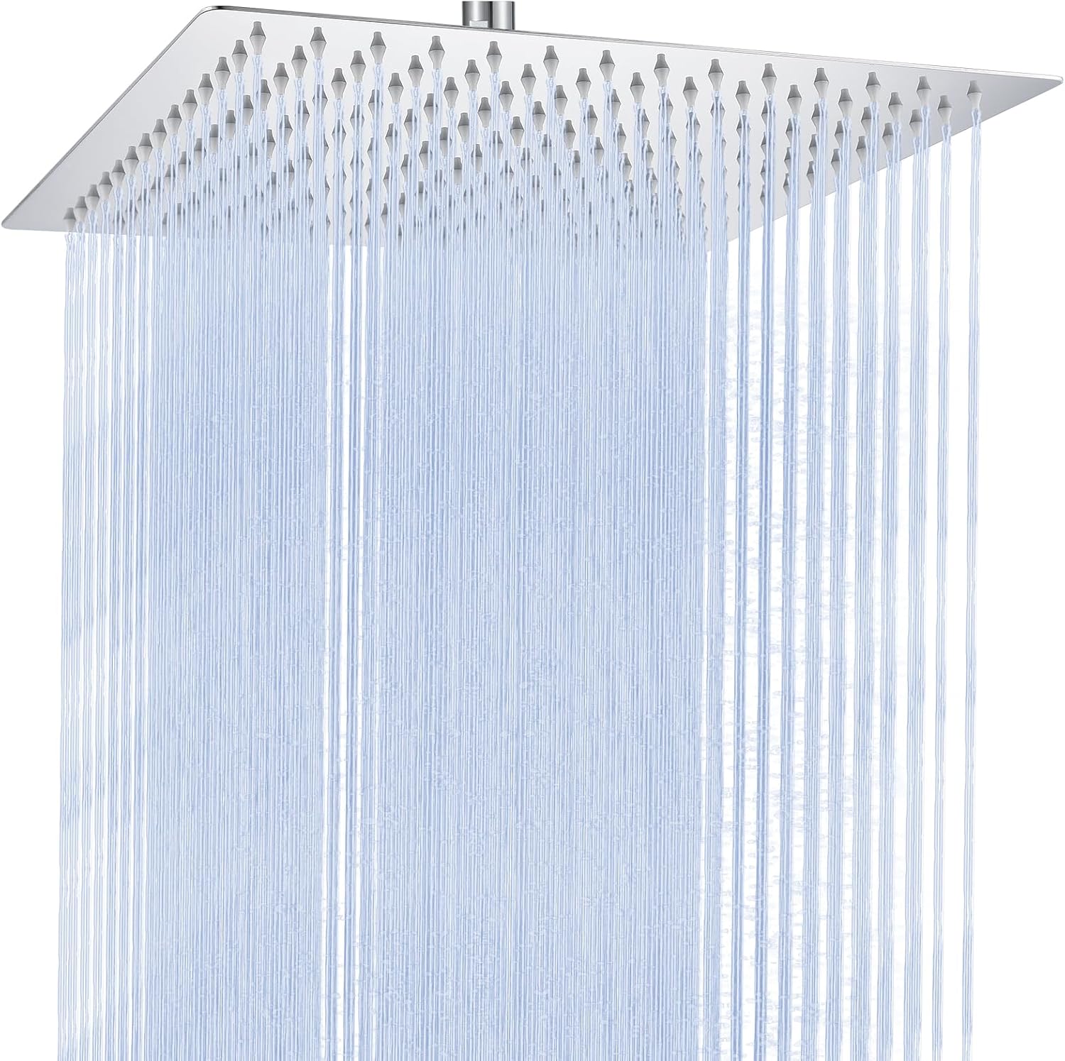 Quadratischer Regenduschkopf 25 X 25 Cm – Edelstahl – 121 Düsen – 360°-drehung – Chrom