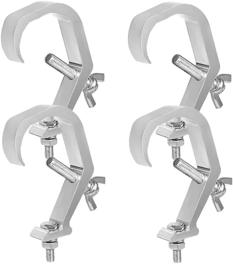 Lichtklemmen – 4 Stück – Aluminium – Tragkraft 60 Kg – Rutschfest – Für Bühnenprojektoren