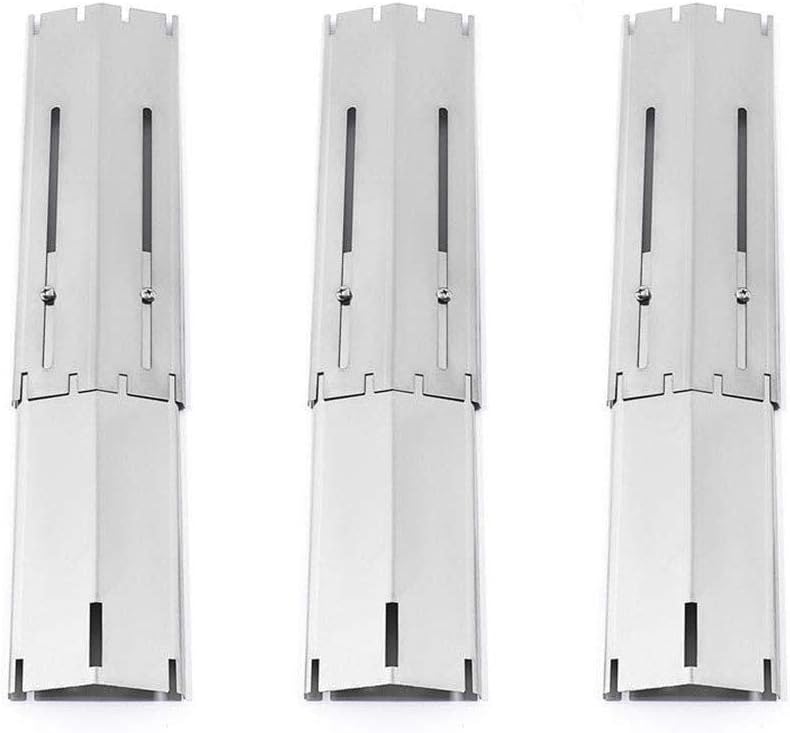 Heizplatte – 3er-set – Edelstahl – Verstellbar Von 30,5 Cm Bis 53,3 Cm – Für Gasgrills – Brennerschutz