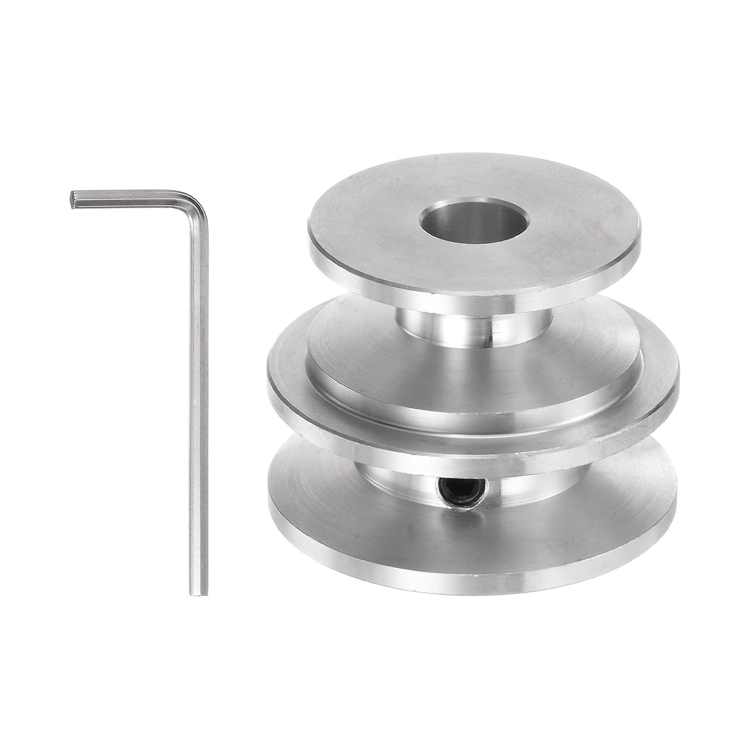 V-zug-kupplung Mit Einer Nut – 1-teilig – Aluminiumlegierung – Geräuscharmer Antrieb – Für Heimwerker- Und Fitnessgeräte – 10 Mm Bohrung, 40 Mm Außendurchmesser