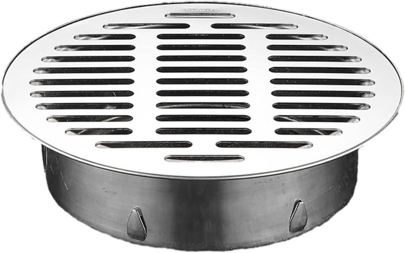 Runder Bodenrost – 1-teilig – Edelstahl – Verstopfungsfrei Und Mit Schneller Entwässerung – Für Dach Und Balkon – 160 Mm
