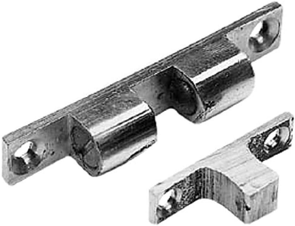 Doppelkugelverschlüsse – 2er-pack – Verchromter Stahl – Sicherer Verschluss 50 Mm – Für Schränke Und Türen – Polierte Chromoberfläche