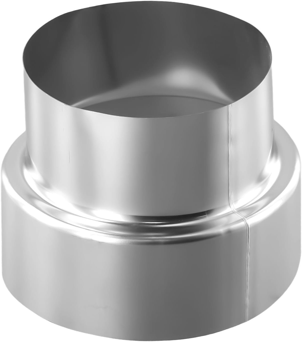 Edelstahl-schornsteinreduzierstück – 1 Stück – Edelstahl – Passend Für Ofenrohre Ø 120/100 Mm – Heizung Und Lüftung – Durchmesser 120 Bis 100 Mm