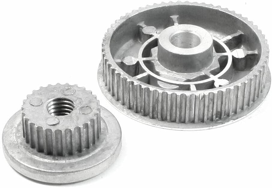 Ersatzriemenscheibe – 2er-pack – Robustes Metall – Für Bandschleifer Mit Gewinde – Holz- Und Metallwerkstatt – 58 X 15 Mm Und 37 X 16 Mm
